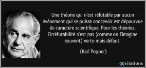 Photo et citation de Karl Popper