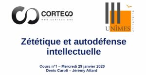 Cours Zététique et autodéfense intellectuelle à l'Université de Nîmes